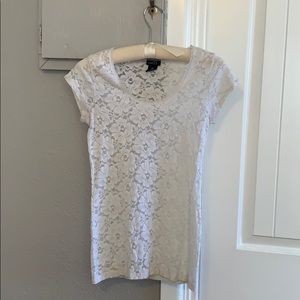 Rue 21, Lace Blouse, Size M, White